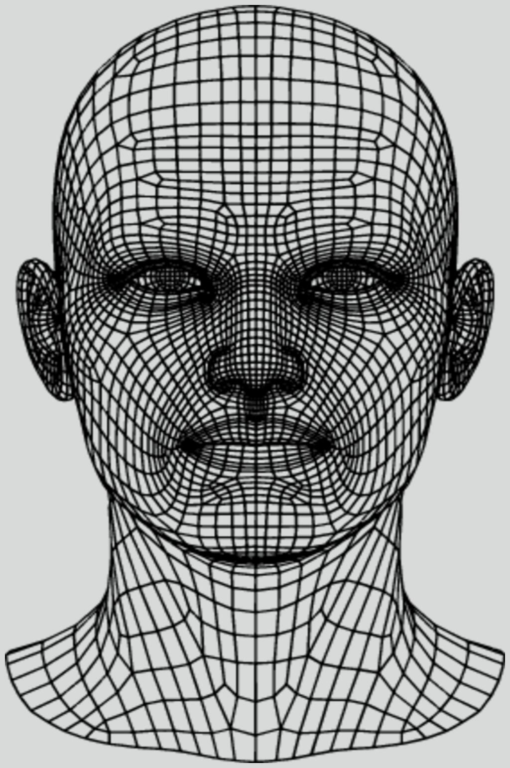 人头线描立体素材素材