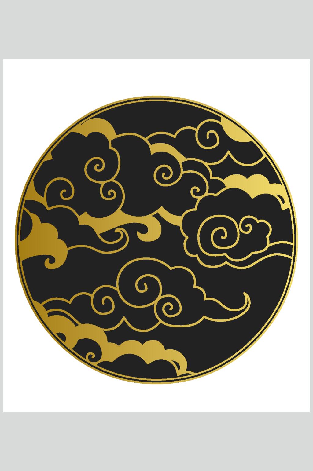 精致祥云中式古典矢量素材素材