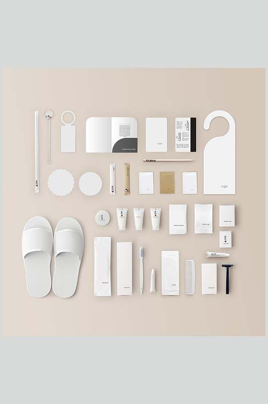 拖鞋民宿酒店vi样机