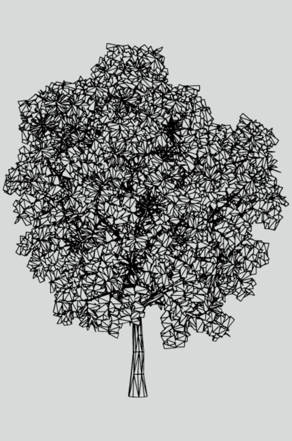 树线描立体素材素材