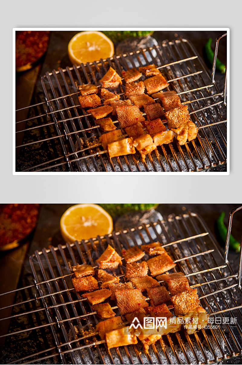 豆腐块串串烧烤图片素材