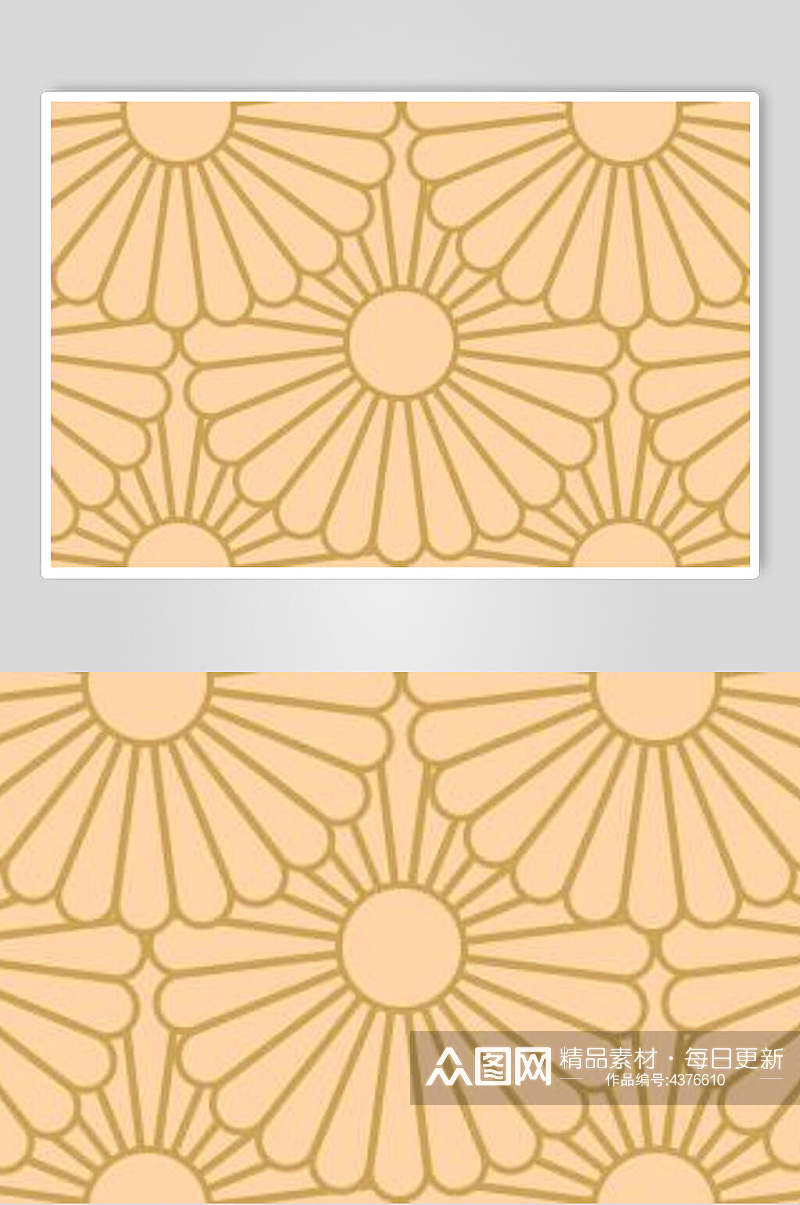 花朵中式设计图案素材素材
