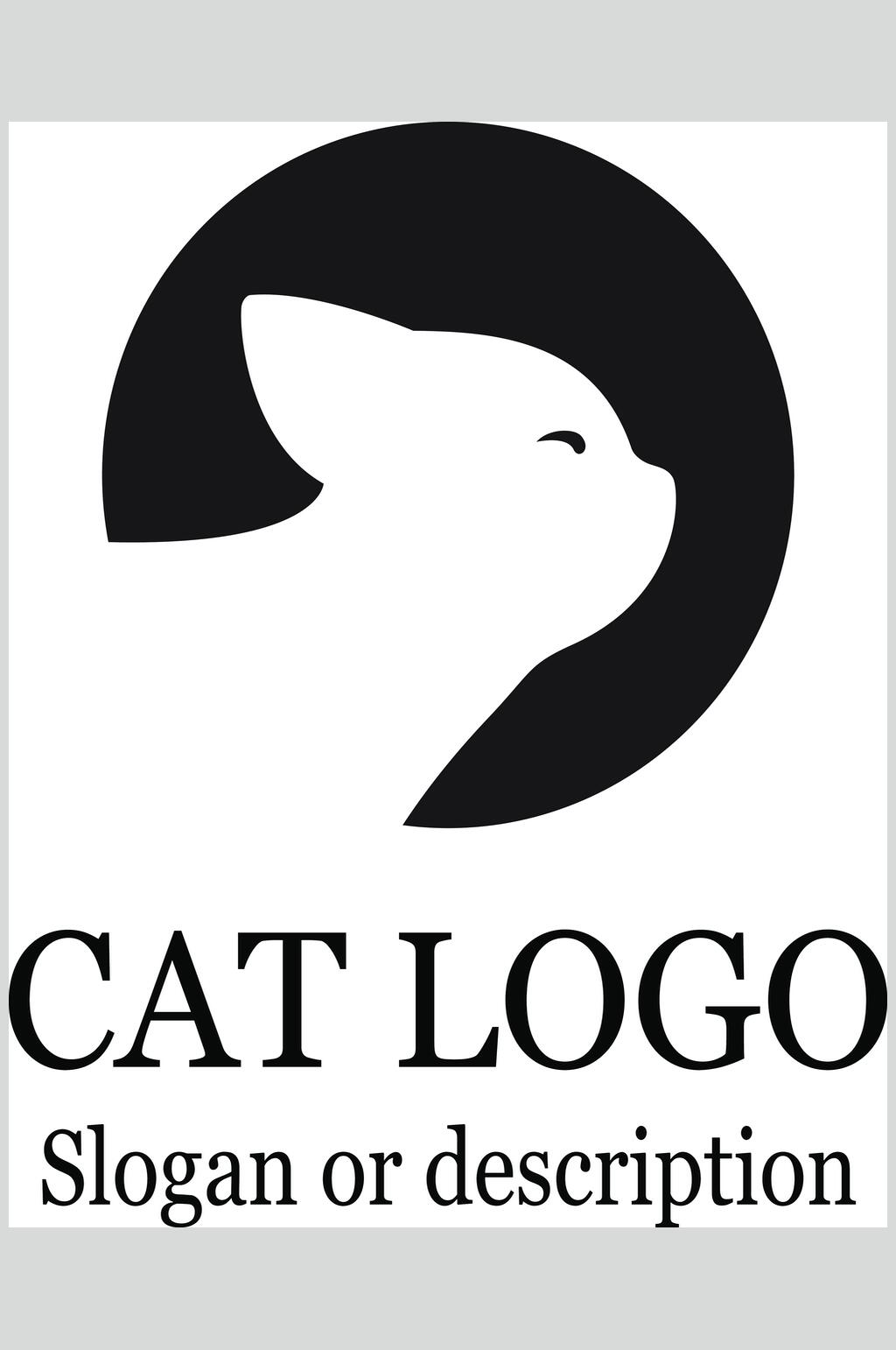 猫咪标志设计矢量素材