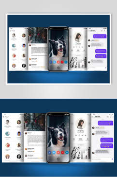APP手机界面贴图样机