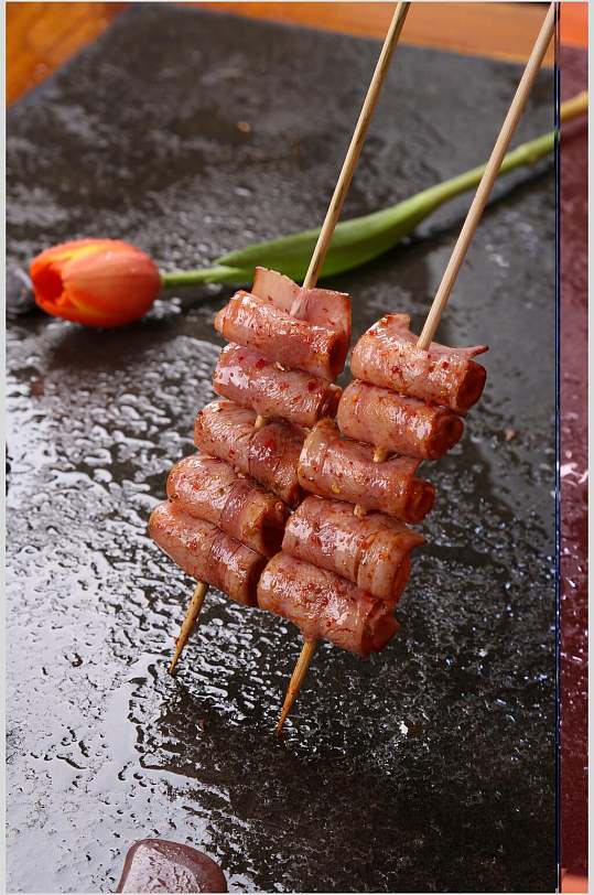 培根卷烧烤串串图片