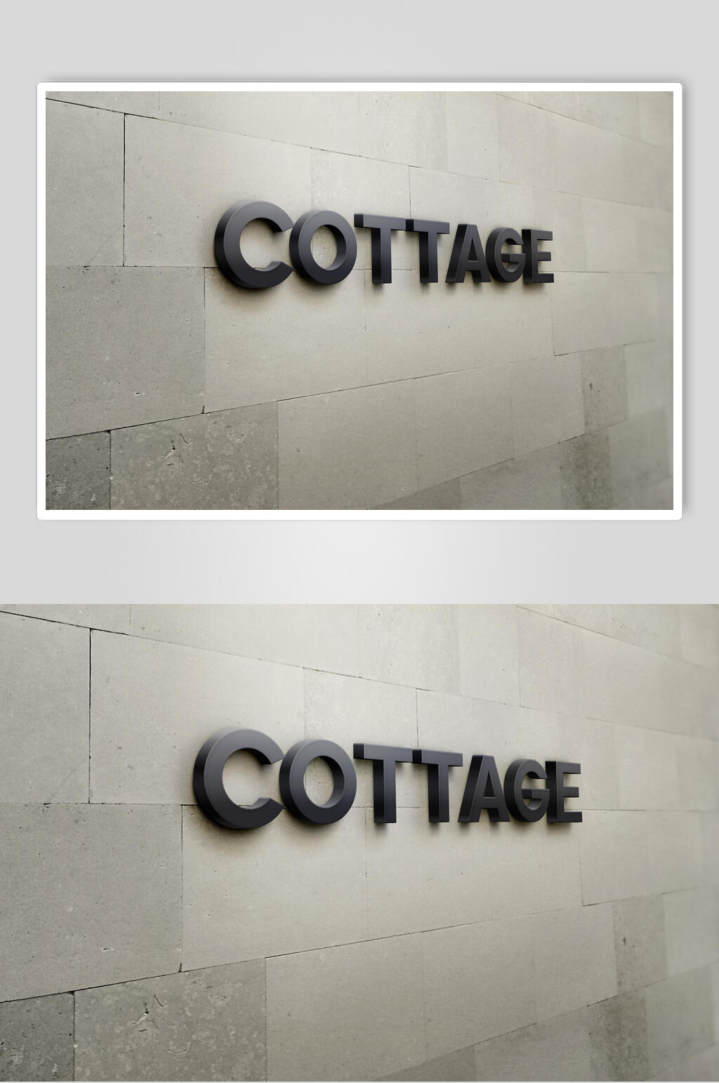 英文商务品牌LOGO标志样机素材