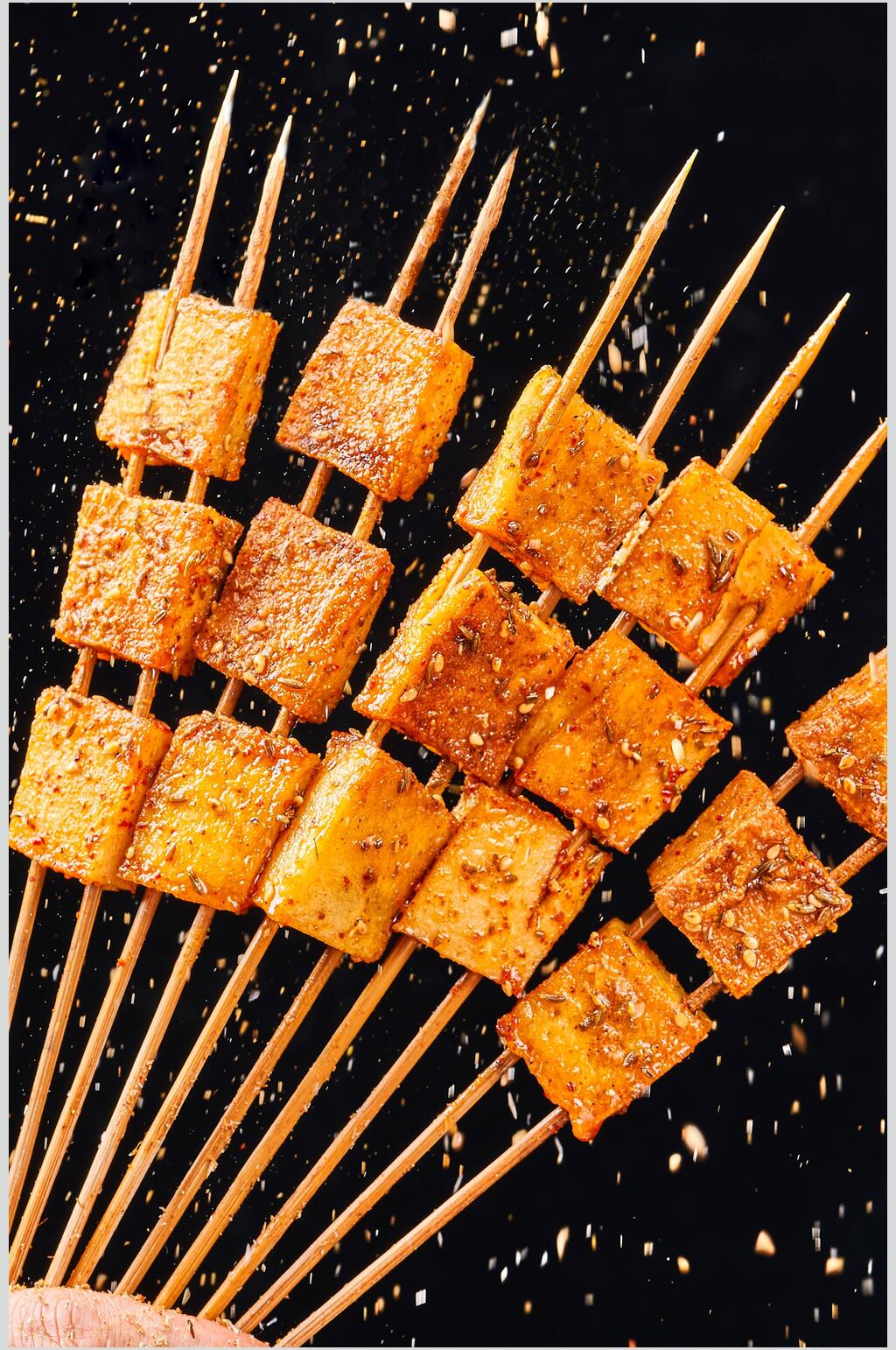 烤串豆腐图片素材