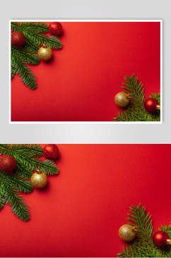 红色背景圣诞节图片