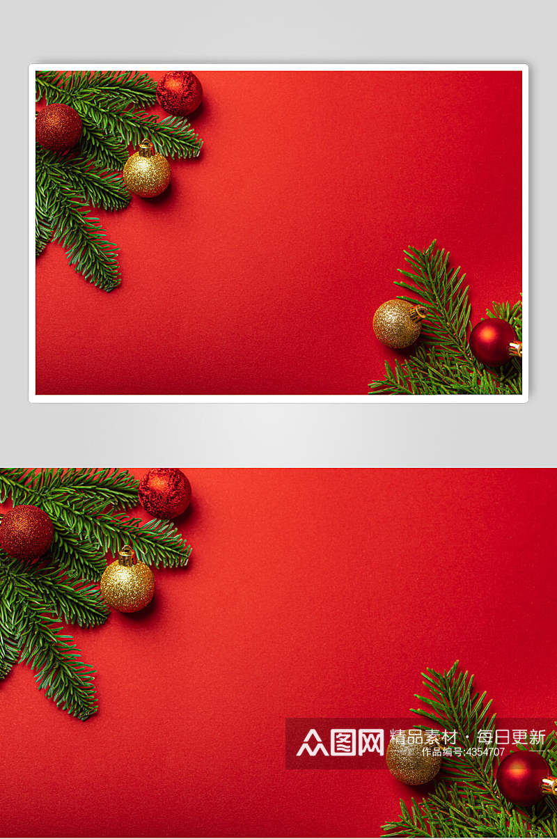 红色背景圣诞节图片素材