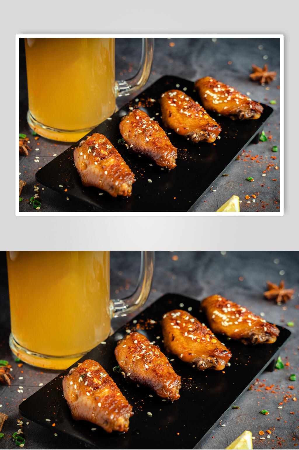 鸡翅串串烧烤图片素材