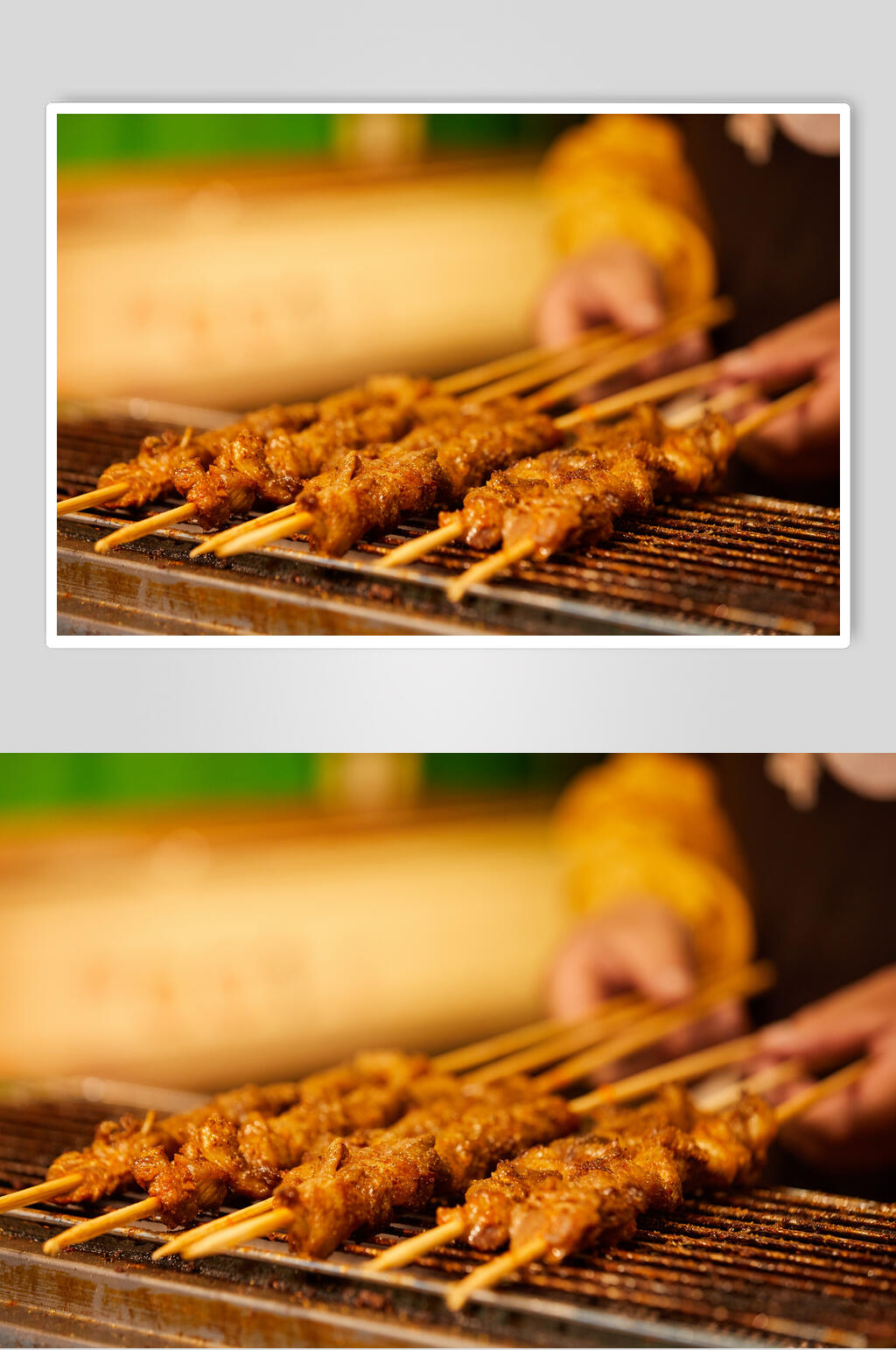 创意羊肉串烧烤串串图片素材