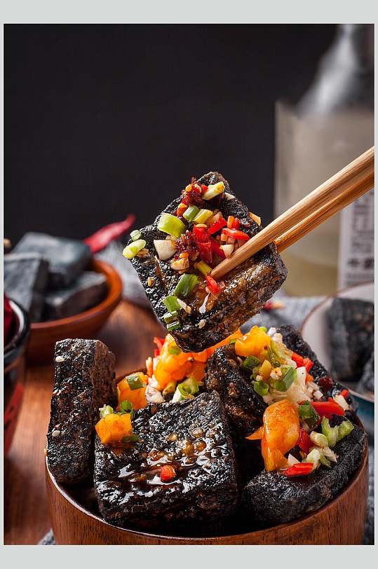 辣椒臭豆腐图片-众图网