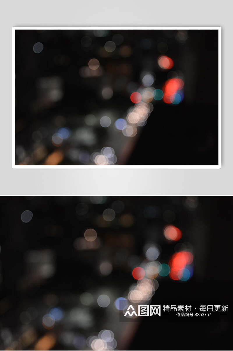 城市夜景灯光光影图片素材