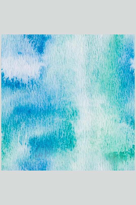 蓝绿渲染水彩无缝纹理图片