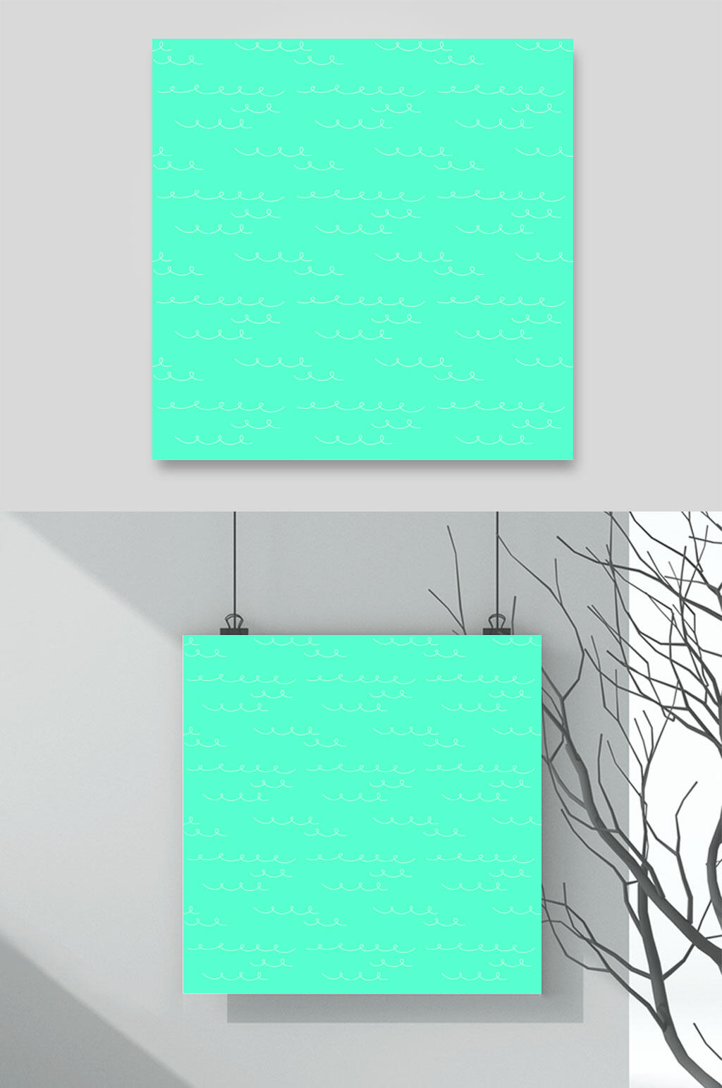 青色儿童立体插画矢量素材素材