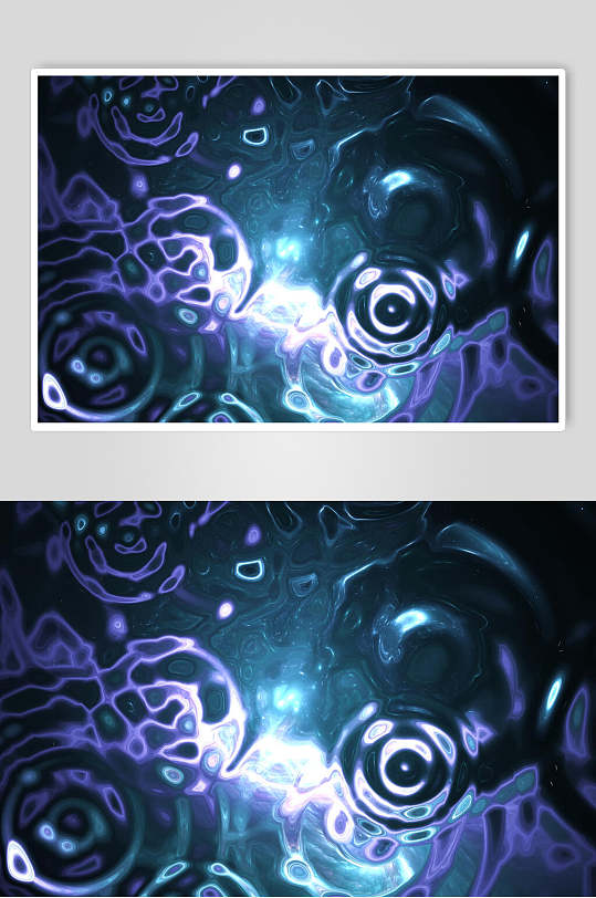 蓝紫色液态宇宙图片