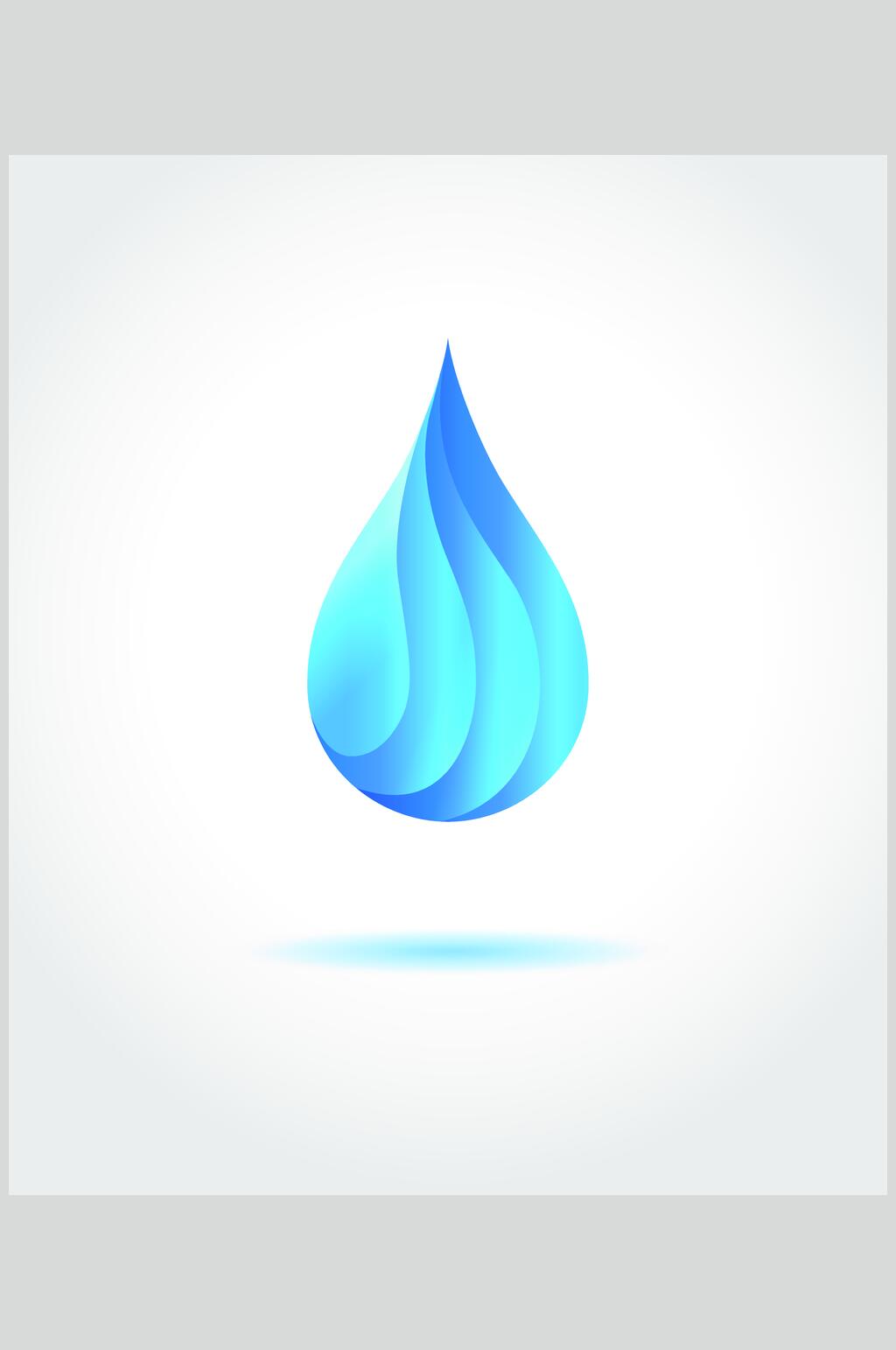 水滴标志LOGO设计素材