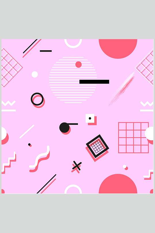 波普几何抽象无缝图片