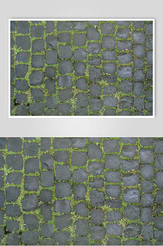 绿色石面石板石砖图片