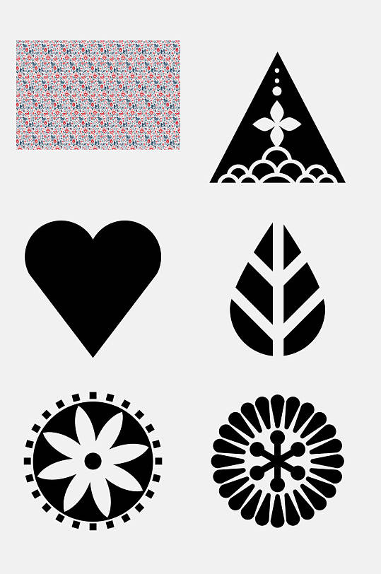 花纹红色传统吉祥纹样免抠素材立即下载