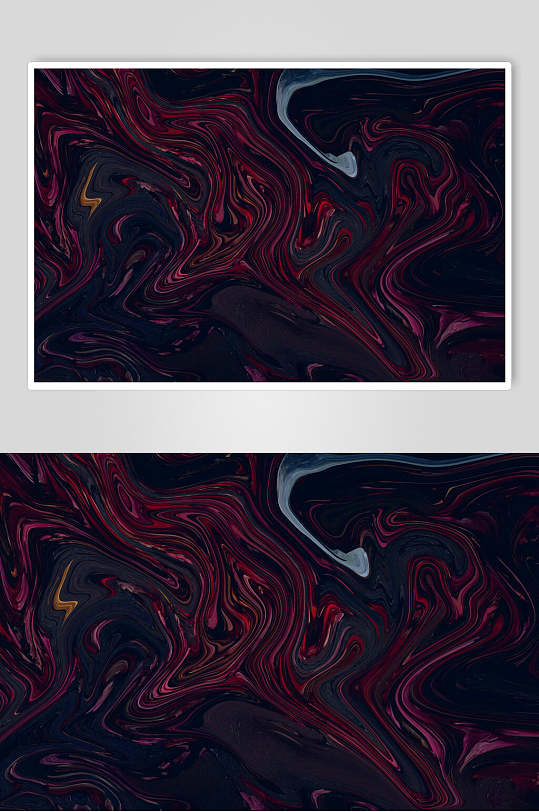 红黑蓝白扭曲液体大理石纹理图片