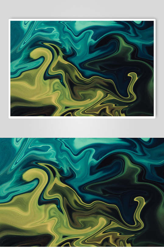 黄绿渐变大理石纹理图片