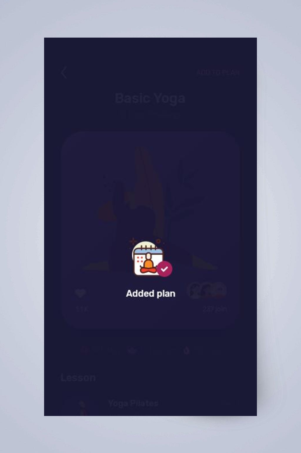 图标插画简约手机瑜伽APP界面设计素材