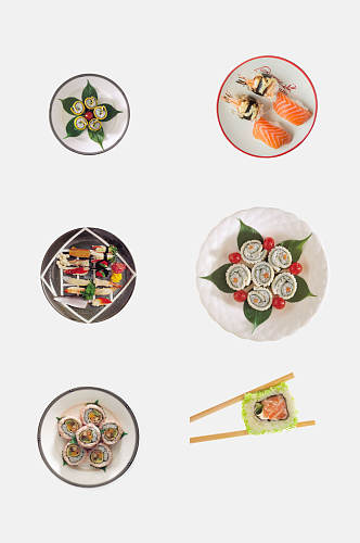 鲜香美味日料寿司免抠设计素材