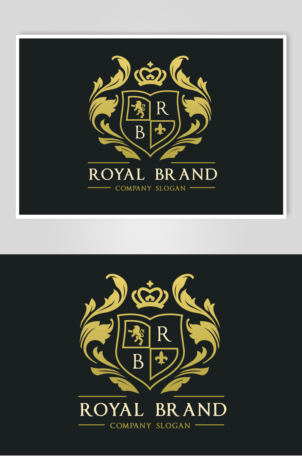 金色标志LOGO设计素材