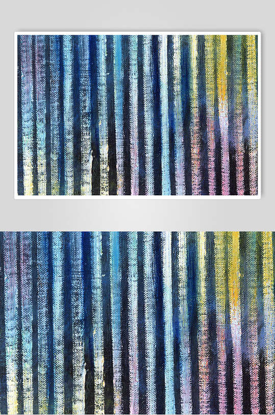 渐变条形彩色油漆墙面图片