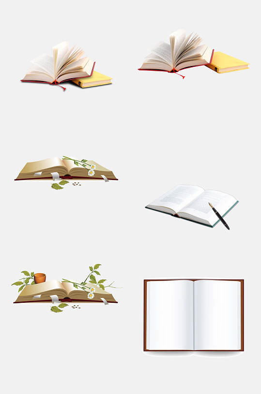 书本书籍图书古书免抠素材