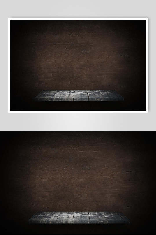 深棕色背景木板木台图片