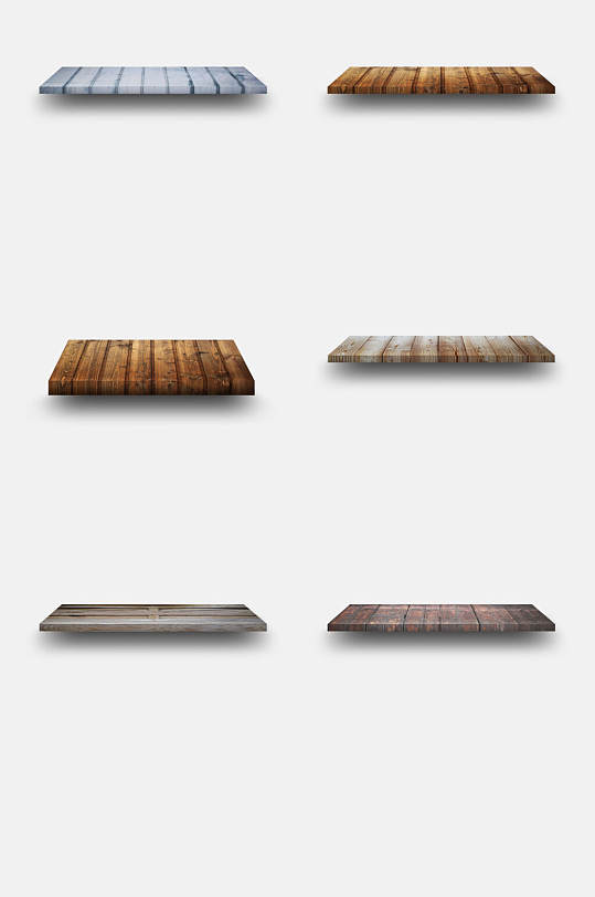 木纹木台免抠设计素材