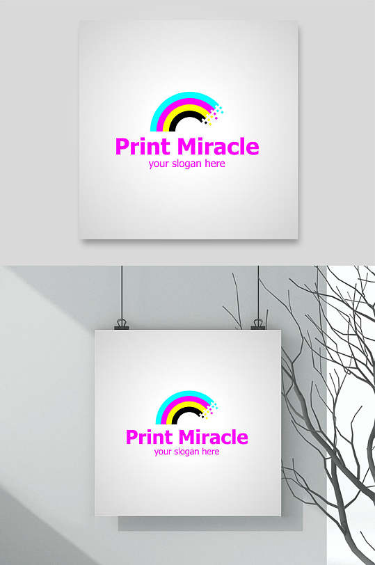 彩虹标志logo设计