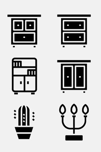 柜子家具图标免抠设计素材