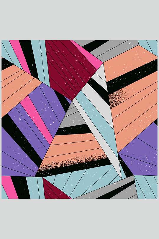 条纹抽象装饰画图片-条纹抽象装饰画设计素材-条纹抽象装饰画模板下载