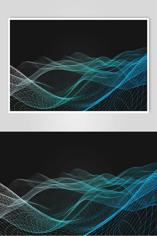 光脉蓝色科技图片