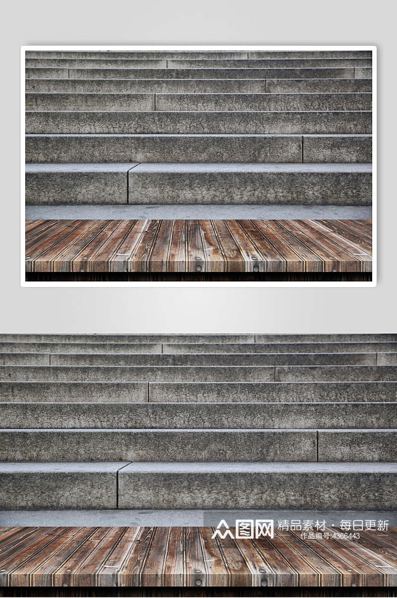 高清楼梯时尚大气高端木台木板图片素材
