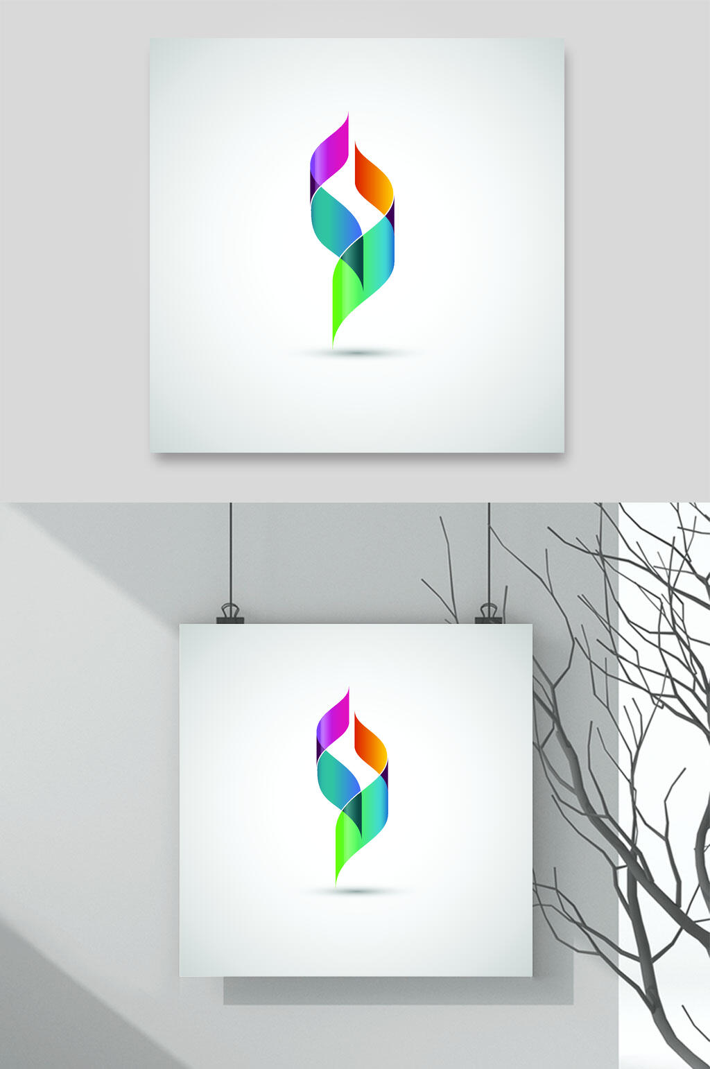 彩色符号标志LOGO设计素材
