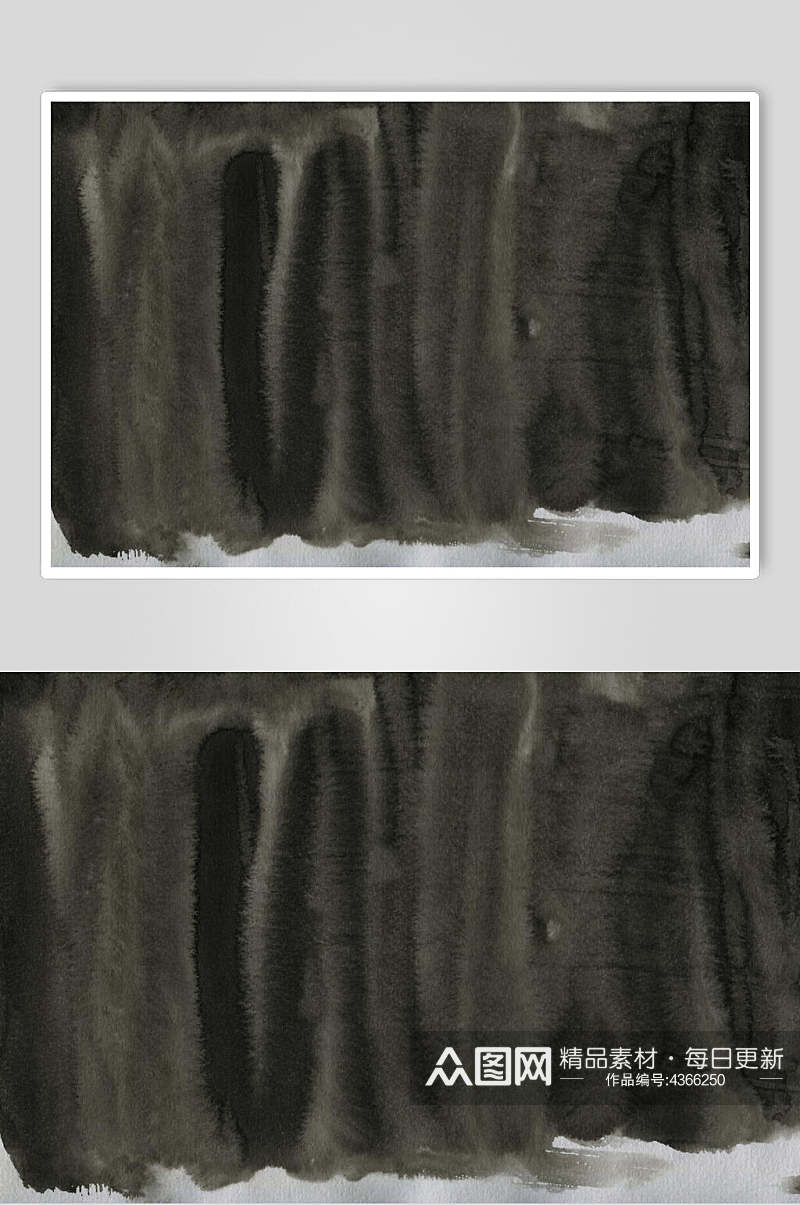 褐色渐变大气高端黑色墨水纸质图片素材