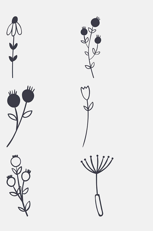 植物花卉线稿图片-植物花卉线稿素材下载-众图网