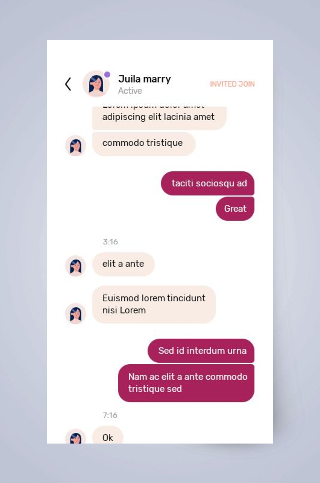 英文黄紫简约手机瑜伽APP界面设计素材