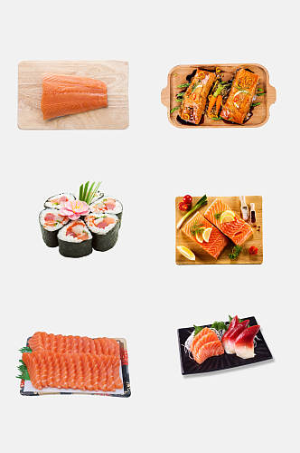 招牌美味日料寿司免抠设计素材