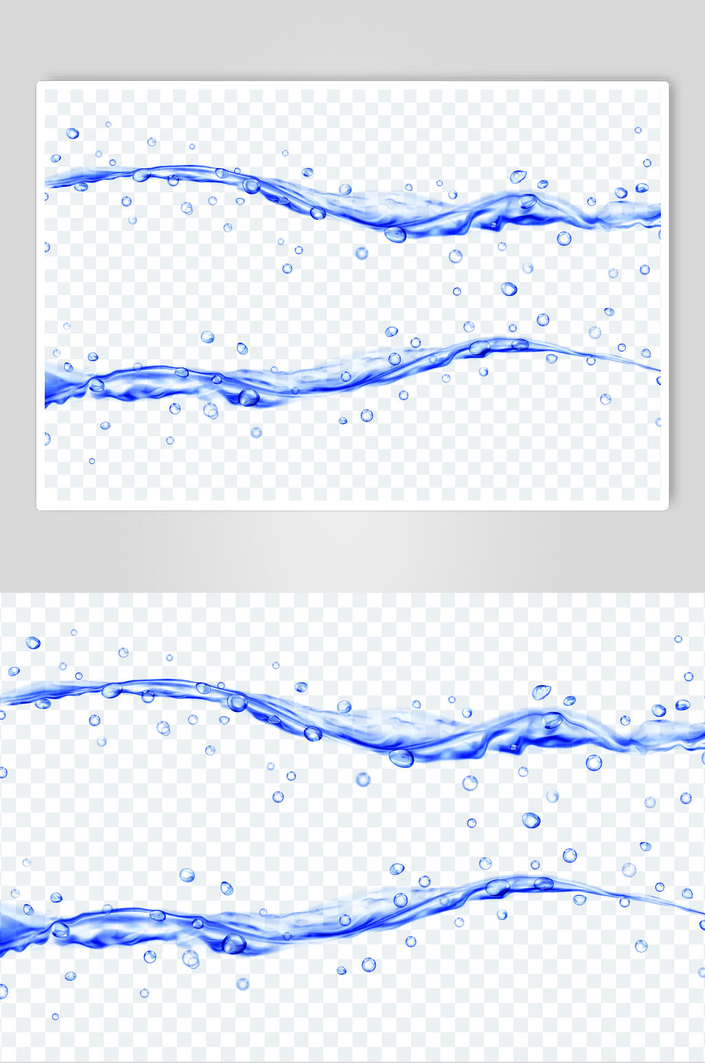 极简水浪矢量素材素材