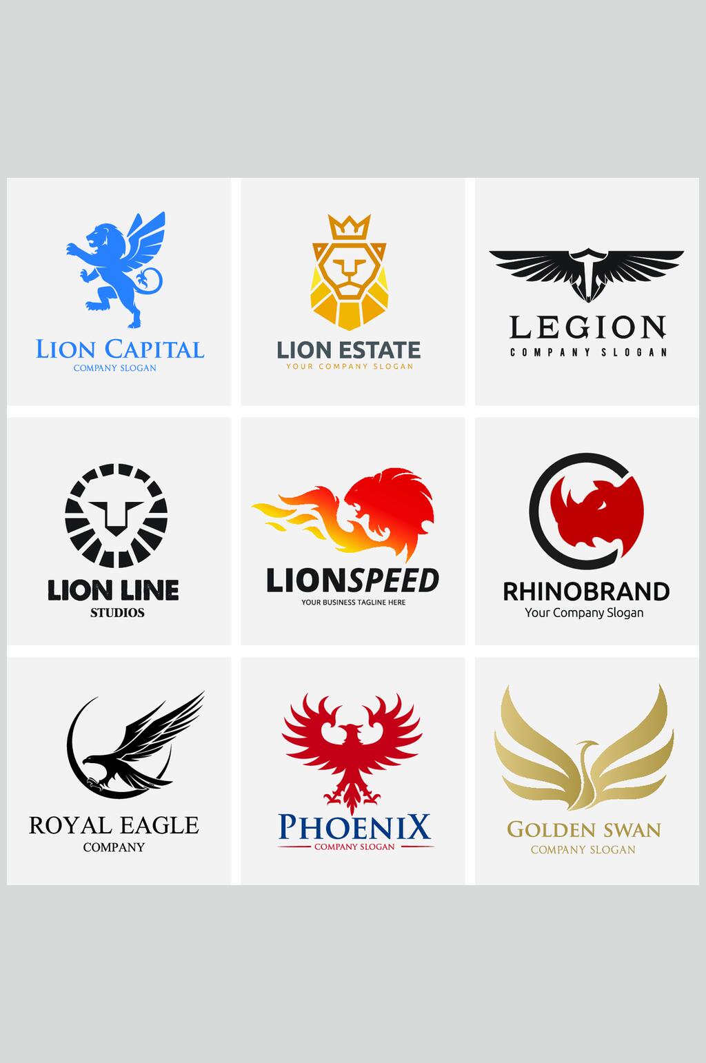 雄狮标志LOGO设计素材