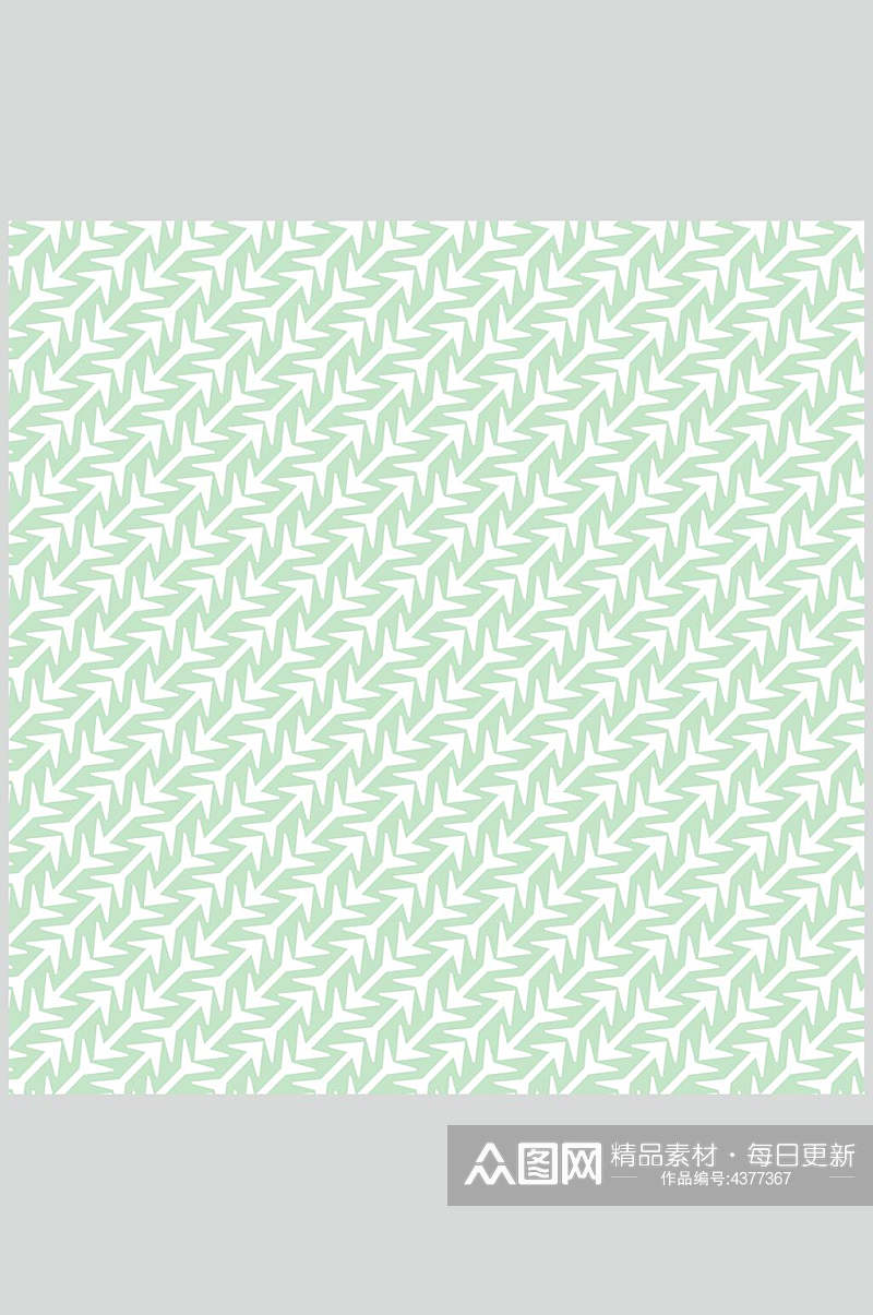 清新绿色几何花纹无缝图片素材