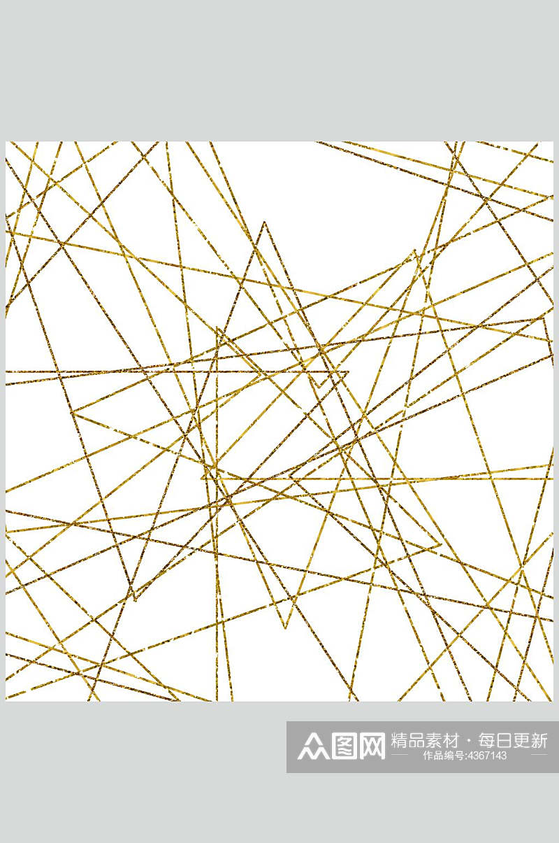 白色背景金色线条金色粒子图片素材