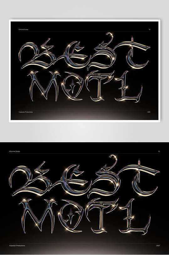 经典创意艺术字特效素材