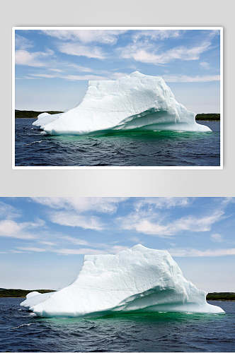 墨绿色深海冰雪冰川冰雪风景图片
