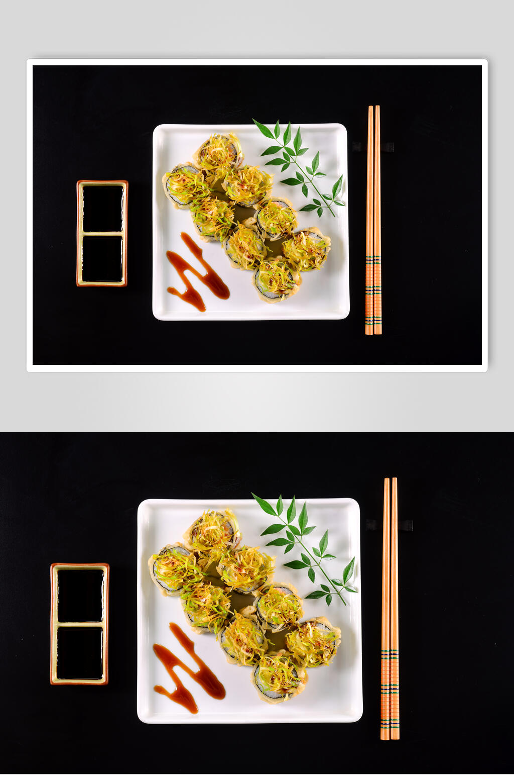 黄寿司摄影美食图片素材